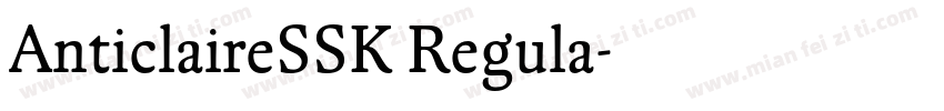 AnticlaireSSK Regula字体转换